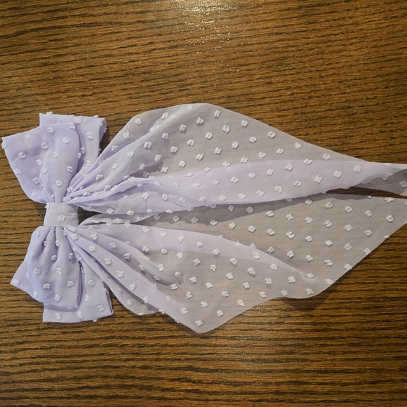 Chic Lavender Bow Hair Clip - Picture 2 of 4